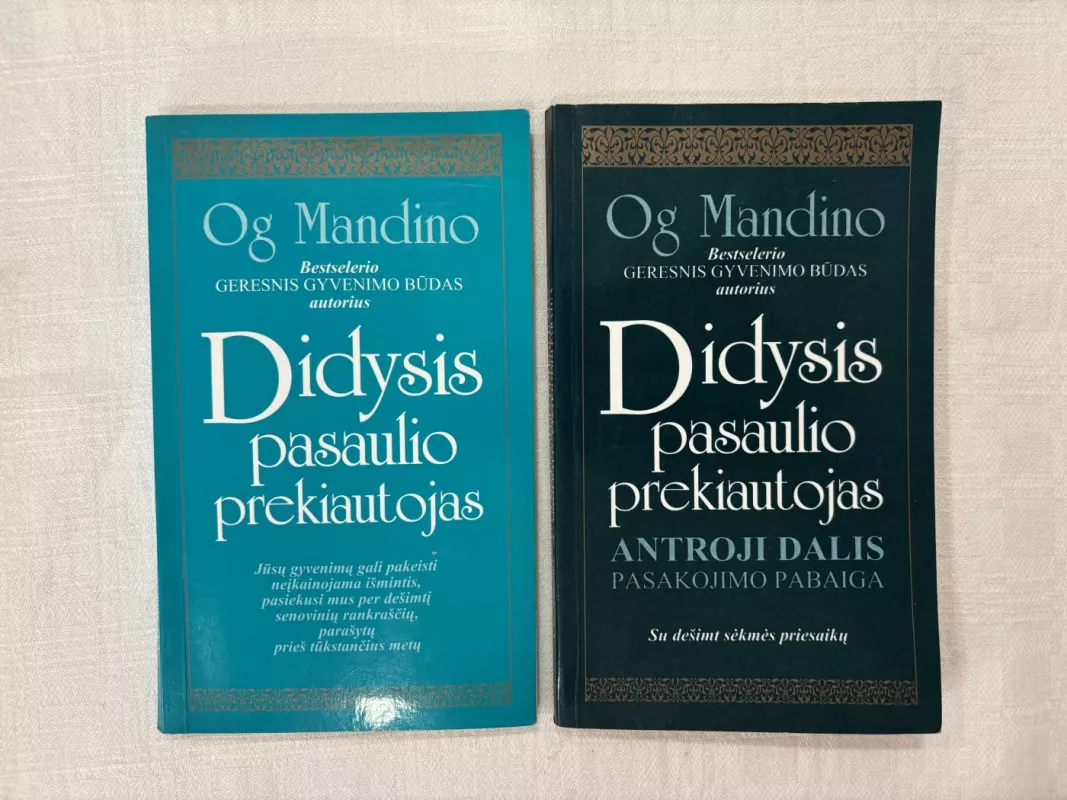Didysis pasaulio prekiautojas. I ir II dalys - Og Mandino, knyga 2