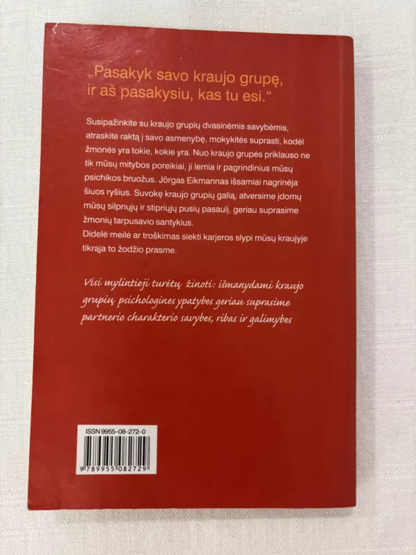 Ką atskleidžia kraujo grupė - Jorg Eikmann, knyga 5