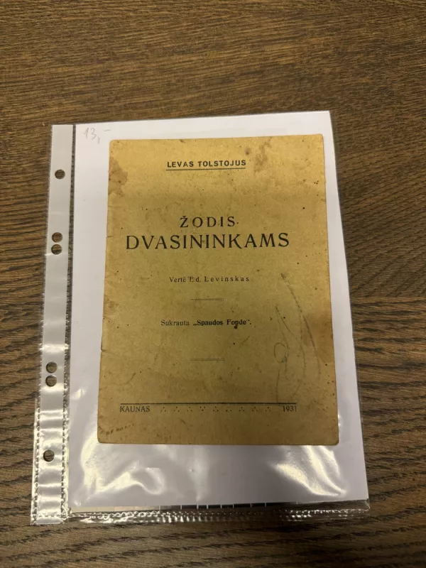 Žodis dvasininkams - Levas Tolstojus, knyga 2