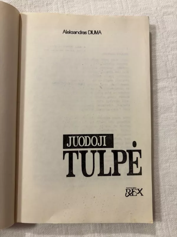 Juodoji tulpė - Aleksandras Diuma, knyga 3