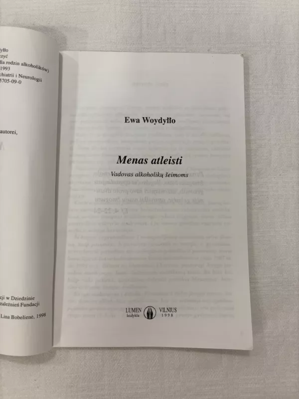 Menas atleisti - Ewa Woydyllo, knyga 3