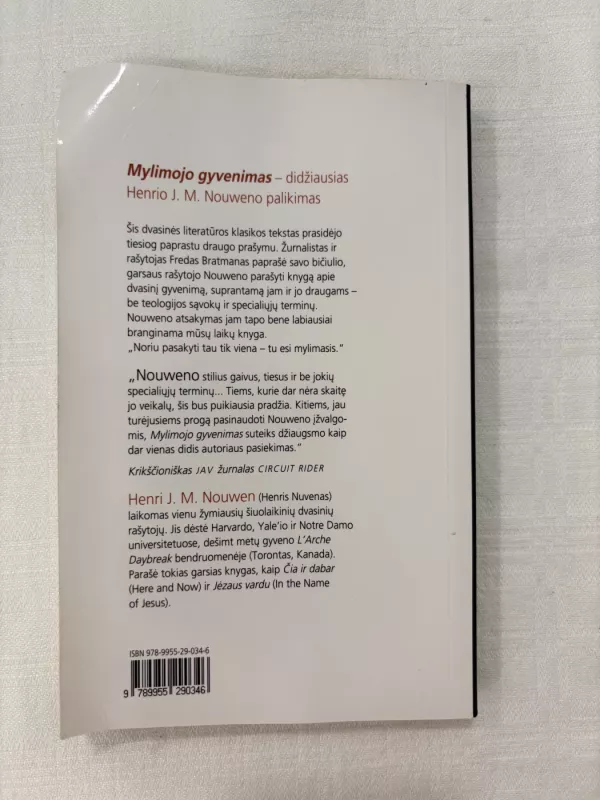 Mylimojo gyvenimas - Henri Nouwen, knyga 5