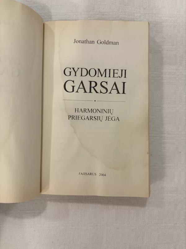 Gydomieji garsai - Jonathan Goldman, knyga 3