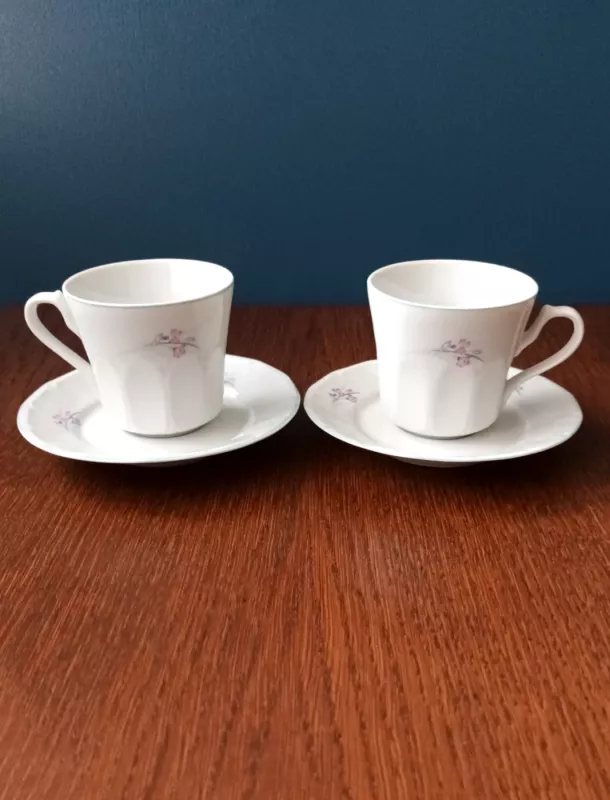 Puodeliai su lėkštute, 2vnt., Stipo Dorohoi - , namai ir interjeras 3