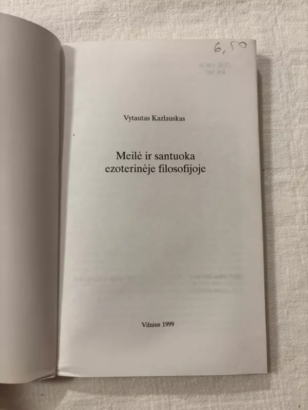 Meilė ir santuoka ezoterinėje filosofijoje - Vytautas Kazlauskas, knyga 3