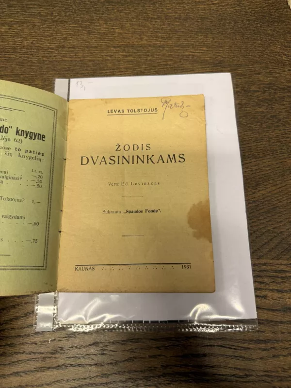 Žodis dvasininkams - Levas Tolstojus, knyga 3