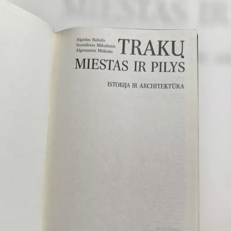 Trakų miestas ir pilys - Autorių kolektyvas (įvairūs), knyga 3