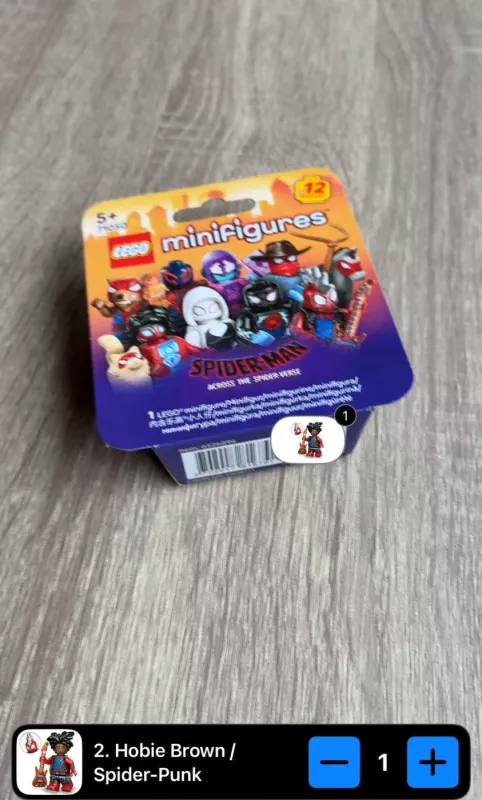 Lego Minifigures Spider-Man Hobie Brown Spider-Punk 71050 - , stalo žaidimas 4