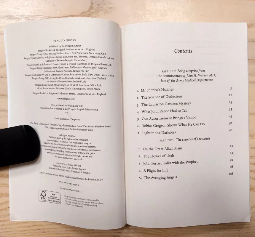 A Study in Scarlet - The Penguin English Library - Arthur Conan Doyle, knyga 3