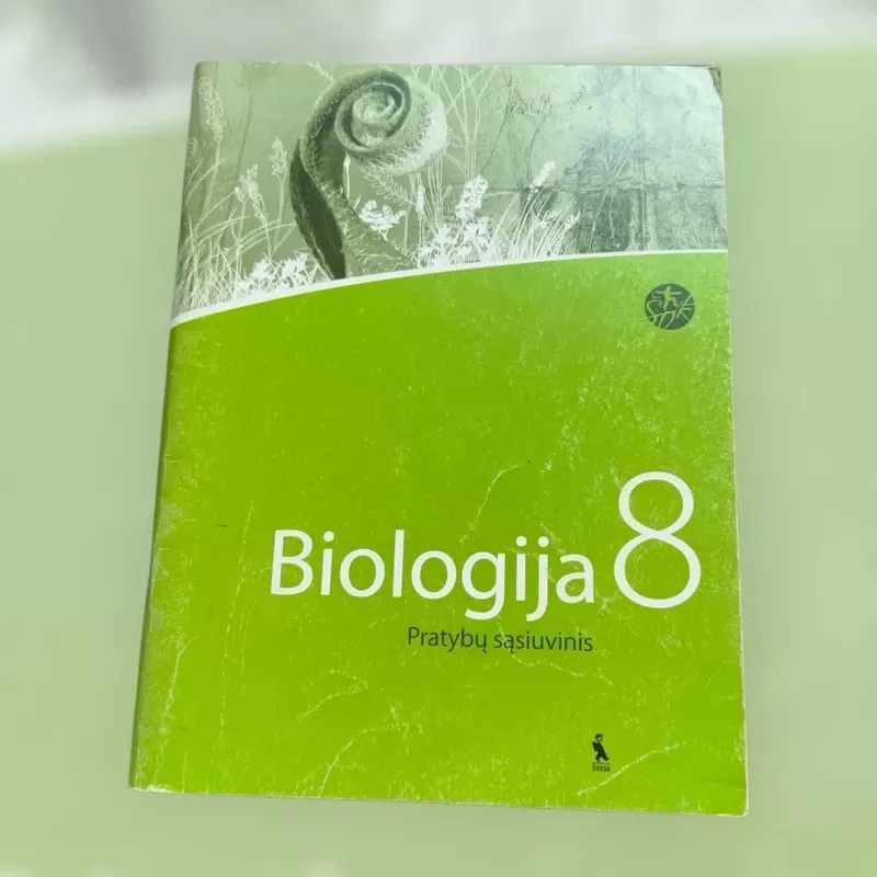 Biologija. Pratybų sąsiuvinis 8 klasei. Serija ŠOK - Margarita Purlienė ir Ana Gliebė, knyga 2