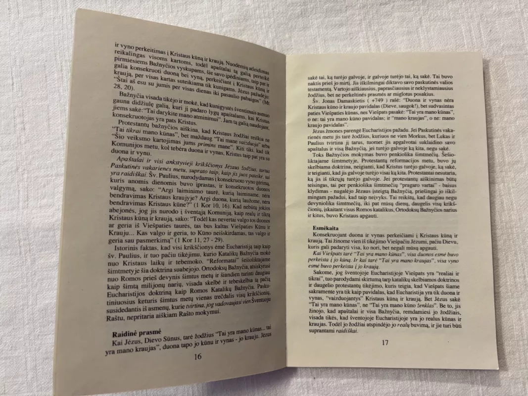 Eucharistija - Lawrence G. Lovasik, knyga 4