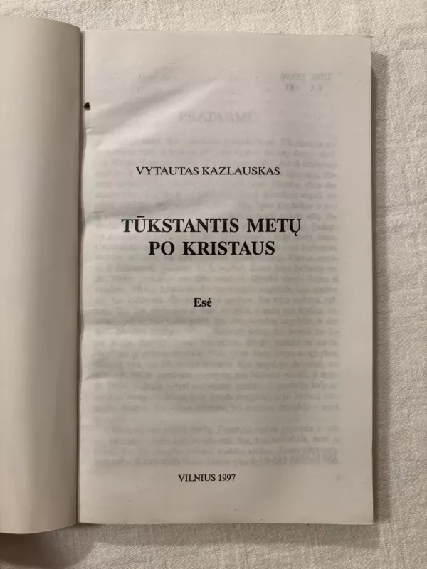 Tūkstantis metų po Kristaus - Vytautas Kazlauskas, knyga 4
