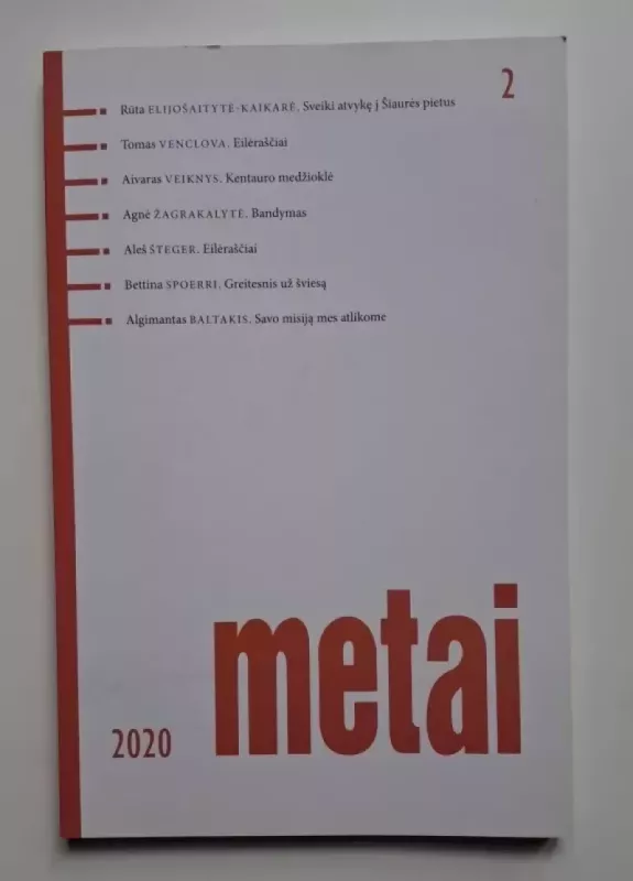 Metai, 2020 m. Nr. 2 - Daug autorių, knyga 2