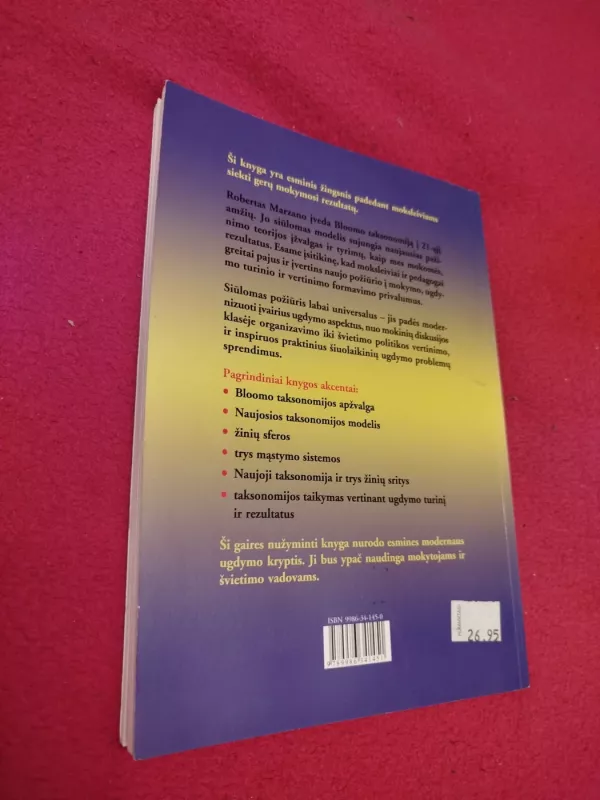 Naujoji ugdymo tikslų taksonomija - Robert J. Marzano, knyga 5