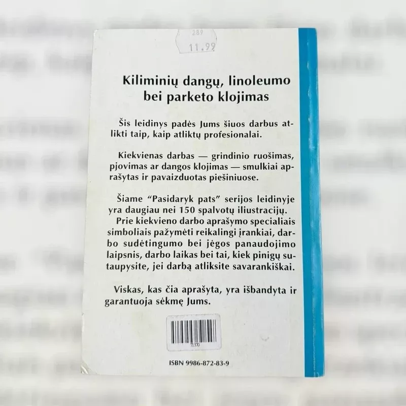 Kiliminių dangų, linoleumo bei parketo klojimas - Bernd Serexhe, knyga 3