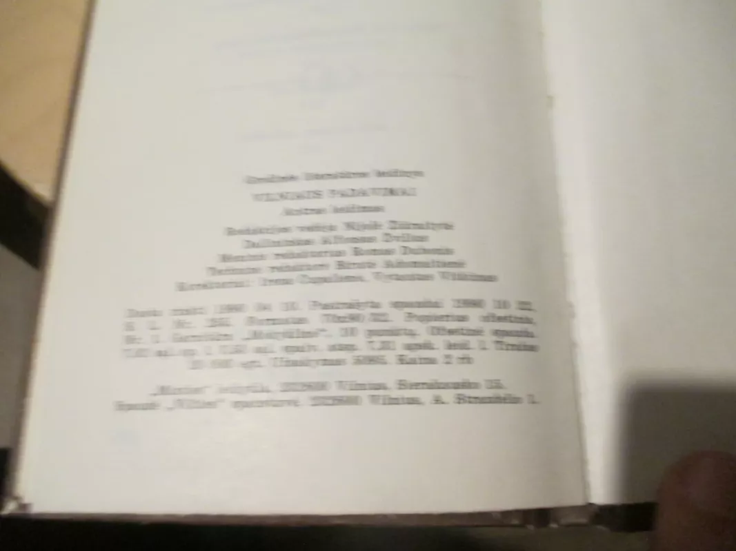 Vilniaus padavimai - P. Vingis, knyga 6