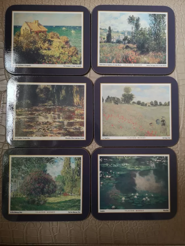 Jason kamštiniai padėkliukai su Claude Monet paveikslais - , namai ir interjeras 3