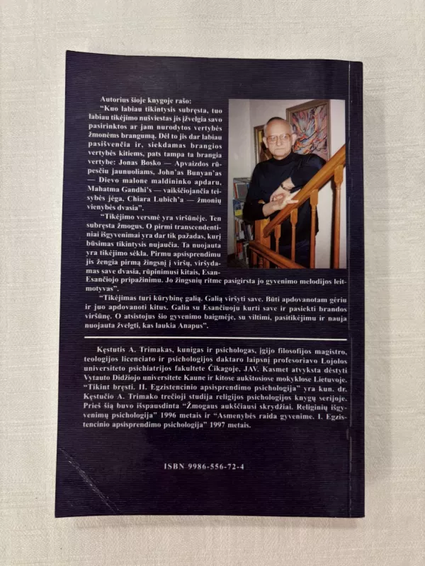 Tikint bręsti. II. Egzistencinio apsisprendimo psichologija - Kęstutis A. Trimakas, knyga 5