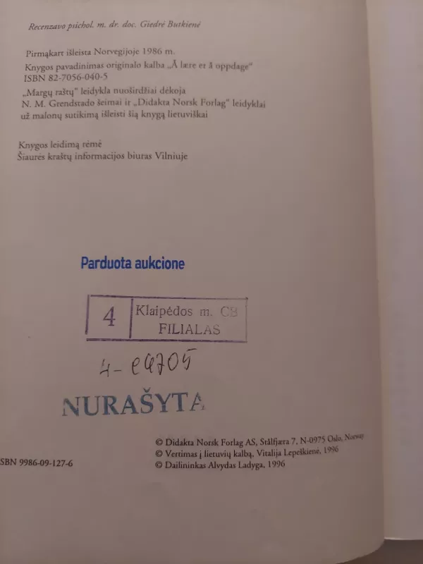 Mokytis - tai atrasti - Nils Magnar Grendstad, knyga 3