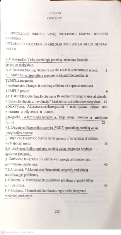 Specialiųjų poreikų vaikų integruotas ugdymas: patirtis ir perspektyvos - Autorių kelektyvas, knyga 3