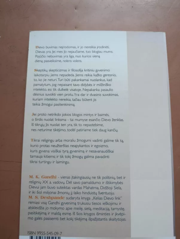 Kelias Dievo link - Mohandas K. Gandhi, knyga 4