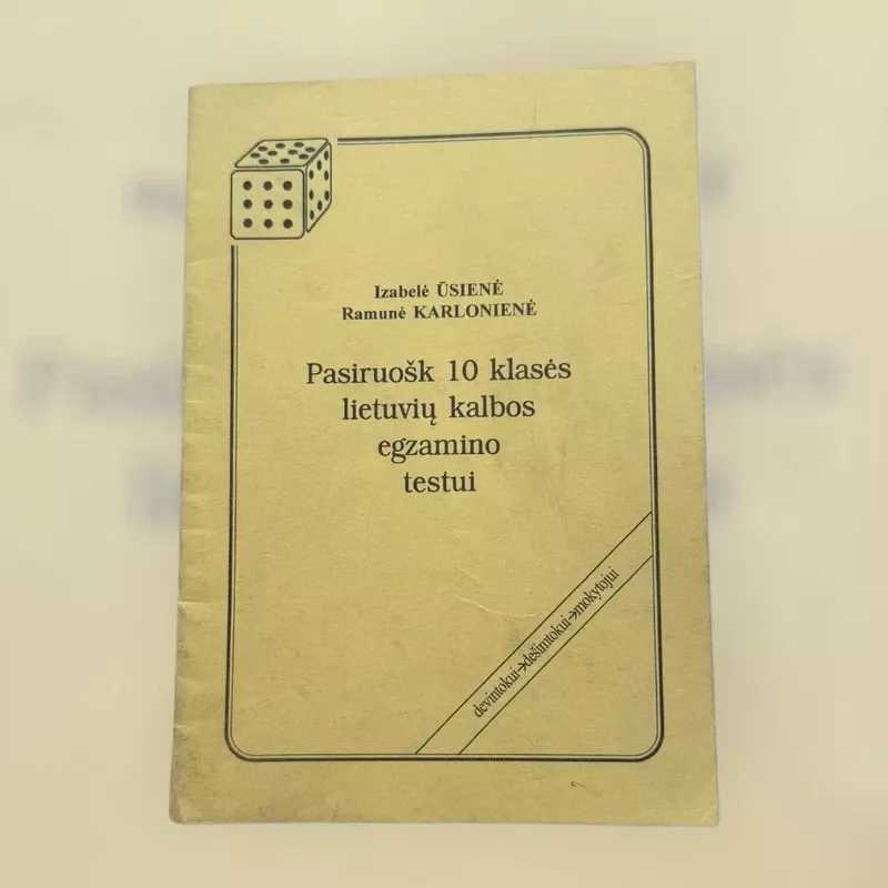 Pasiruošk 10 klasės lietuvių kalbos egzamino testui - Izabelė Ūsienė, knyga 2