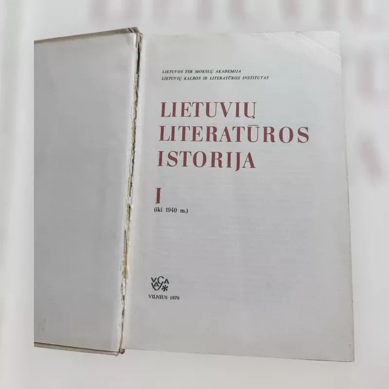 Lietuvių literatūros istorija (I tomas) - Autorių Kolektyvas, knyga 3