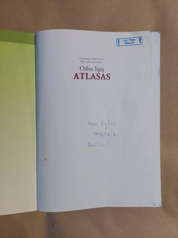 Odos ligų atlasas - Gerimanta Balevičienė, knyga 5