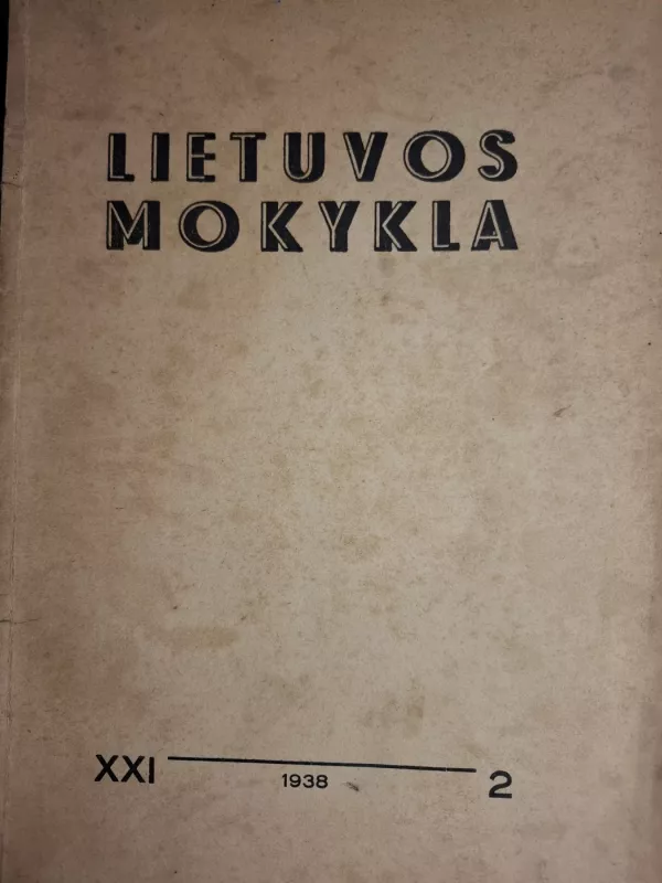 Lietuvos mokykla 1938 - Autorių kolektyvas, knyga 2