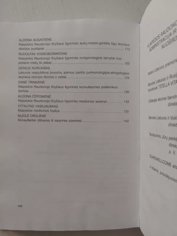 Klaipėdos Raudonojo kryžiaus ligoninė - Kazimieras Garalis, Juozas Marcinkus, knyga 5