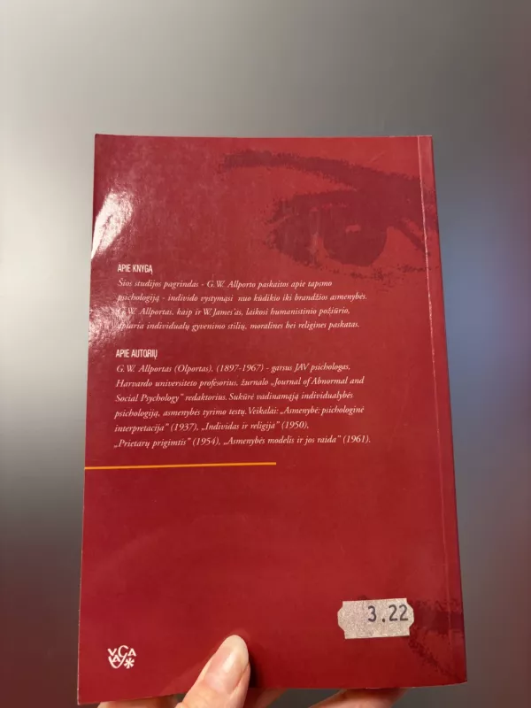 Tapsmas - Gordon W. Allport, knyga 5