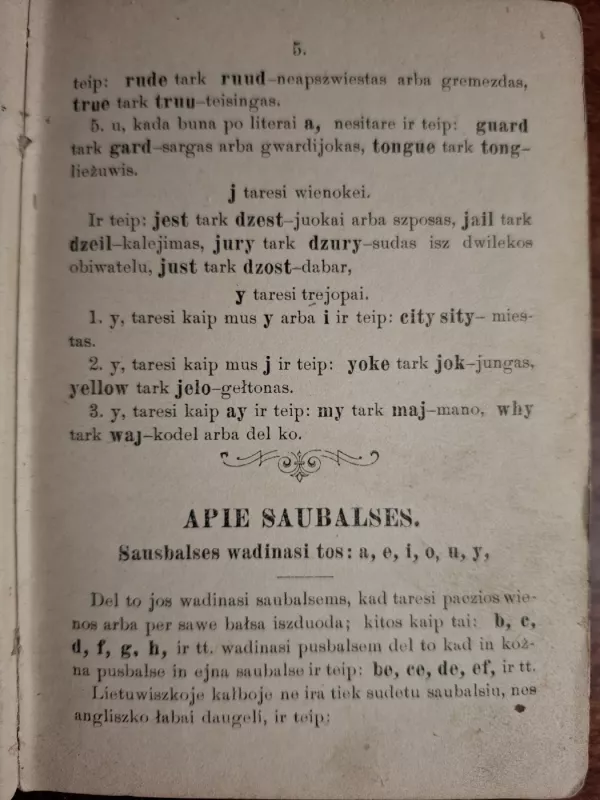 Mokslas Angliszko Liežuwio Be pagialbos kito. - F. W. S. Boczkauskas, knyga 5