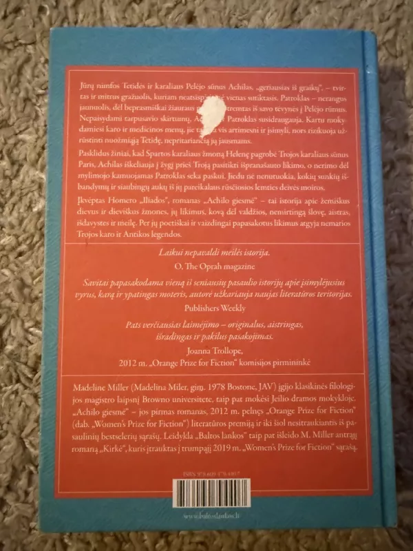 Achilo giesmė - Madeline Miller, knyga 3