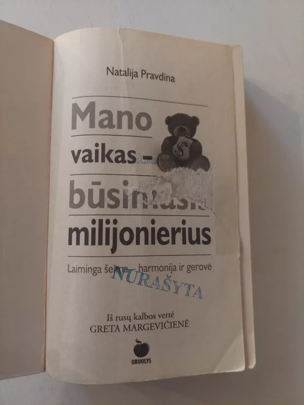 Mano vaikas - būsimas milijonierius - Natalia Pravdina, knyga 3