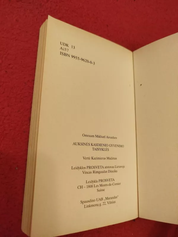 Auksinės kasdienio gyvenimo taisyklės - Omraam Mikhael Aivanhov, knyga 5