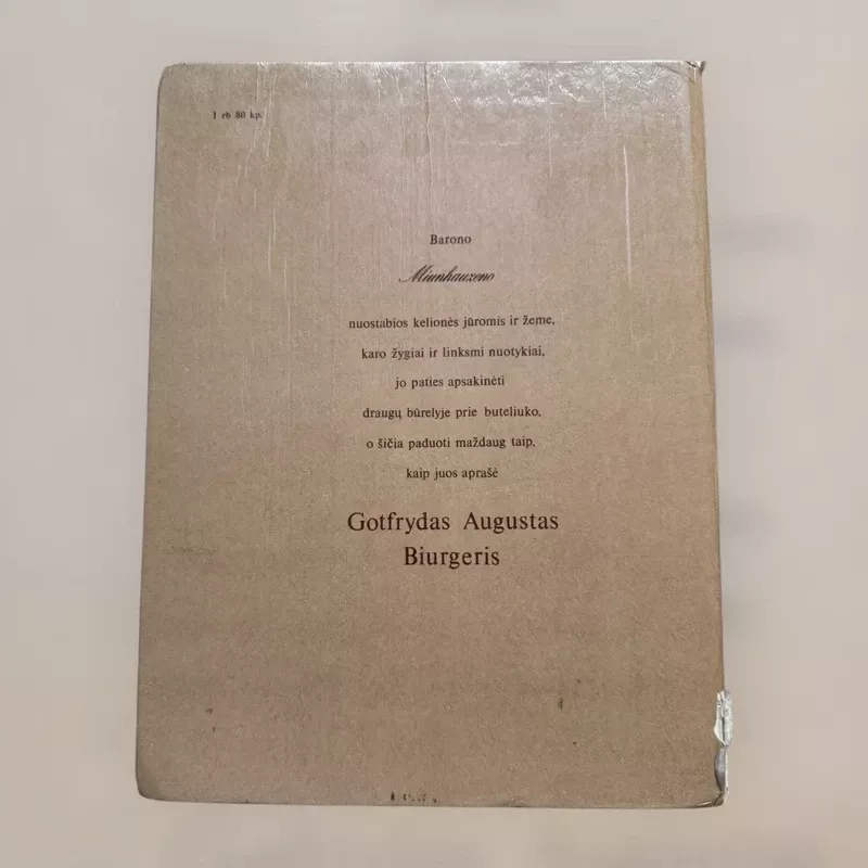 Baronas Miunhauzenas - Gotfrydas Augustas Biurgeris, knyga 3