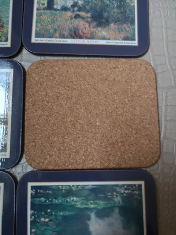 Jason kamštiniai padėkliukai su Claude Monet paveikslais - , namai ir interjeras 4