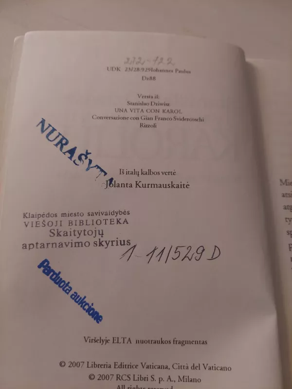 Gyvenimas su Karoliu - Stanislaw Dziwisz, knyga 3