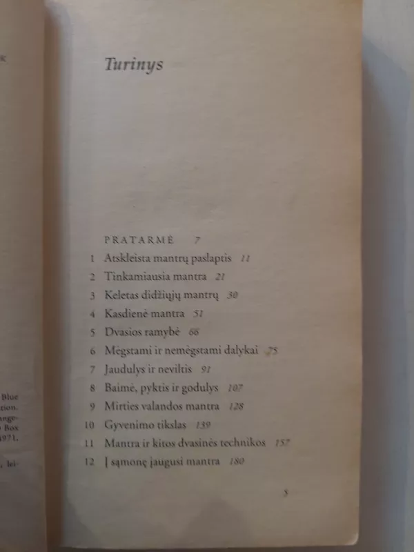 Mantrų knyga - Eknath Easwaran, knyga 5