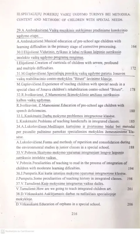 Specialiųjų poreikų vaikų integruotas ugdymas: patirtis ir perspektyvos - Autorių kelektyvas, knyga 6