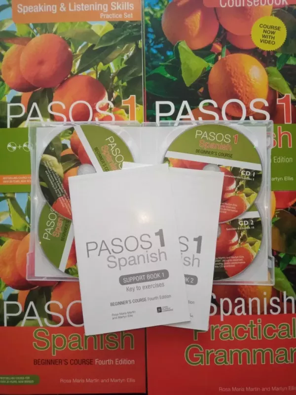Pasos 1 Spanish beginner's course fourth edition - Martyn Ellis, Rosa Maria Martin, knyga 4
