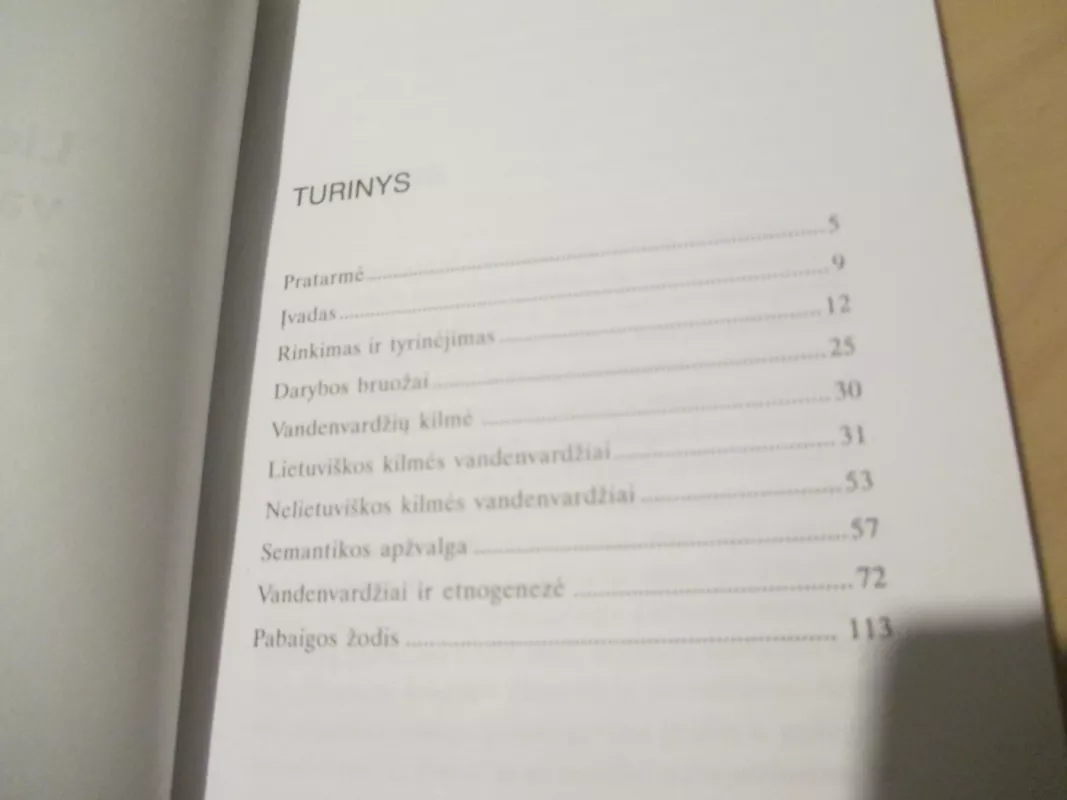 Lietuvių vandenvardžiai - Aleksandras Vanagas, knyga 6