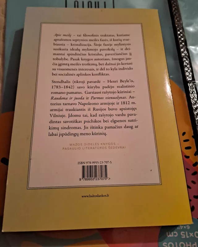 Apie meilę - Stendhal, knyga 3