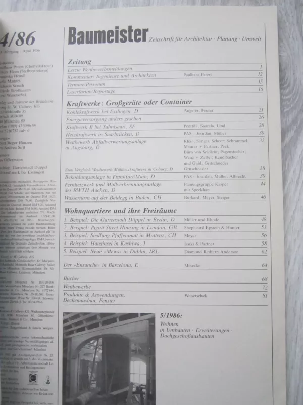 Baumeister 1986   4   (gyvenamiejo butai ir jų poilsio patalpos) - Įvairūs, knyga 3