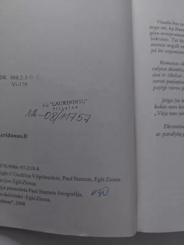 Vėjas nuo jūros - Giedrius Vilpišauskas, knyga 3