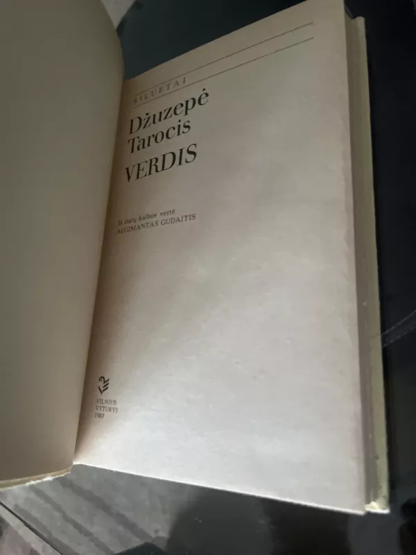 Verdis - Džiuzepė Tarockis, knyga 6