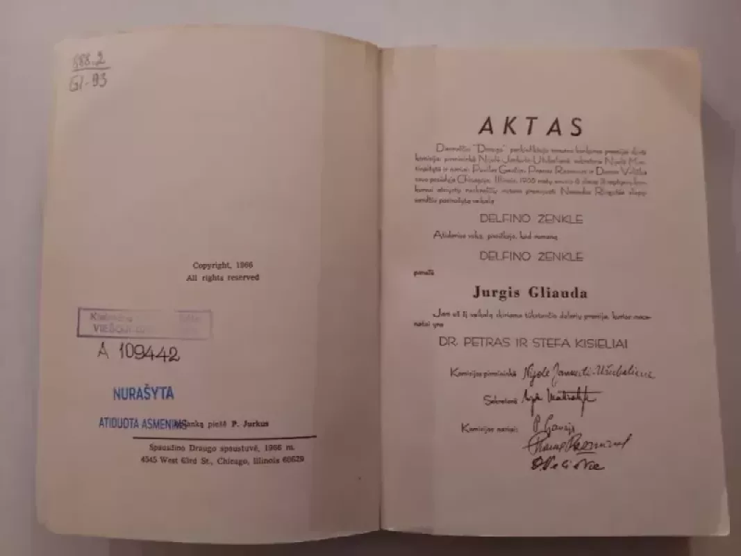 Delfino ženkle - Jurgis Gliauda, knyga 4