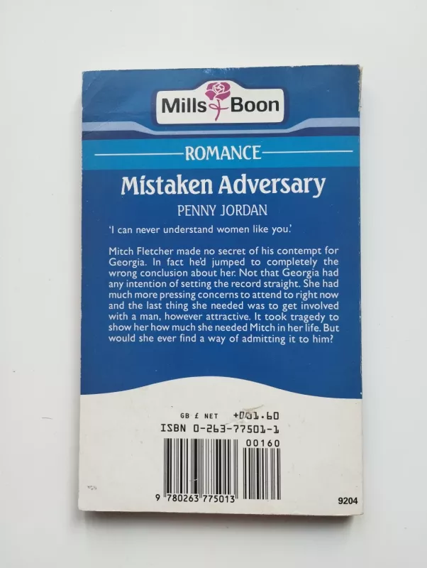 Mistaken adversary - Penny Jordan, knyga 3