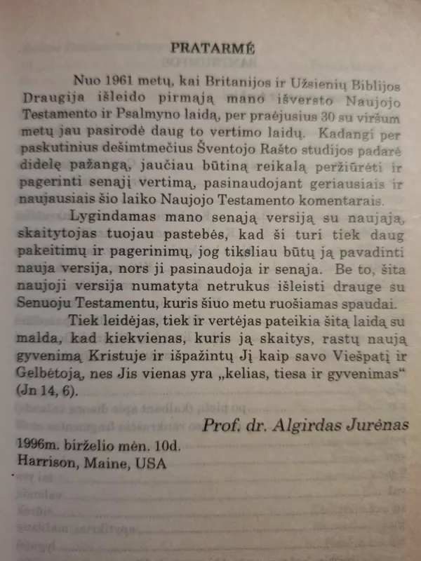 Naujasis testamentas - Autorių kolektyvas (įvairūs), knyga 4
