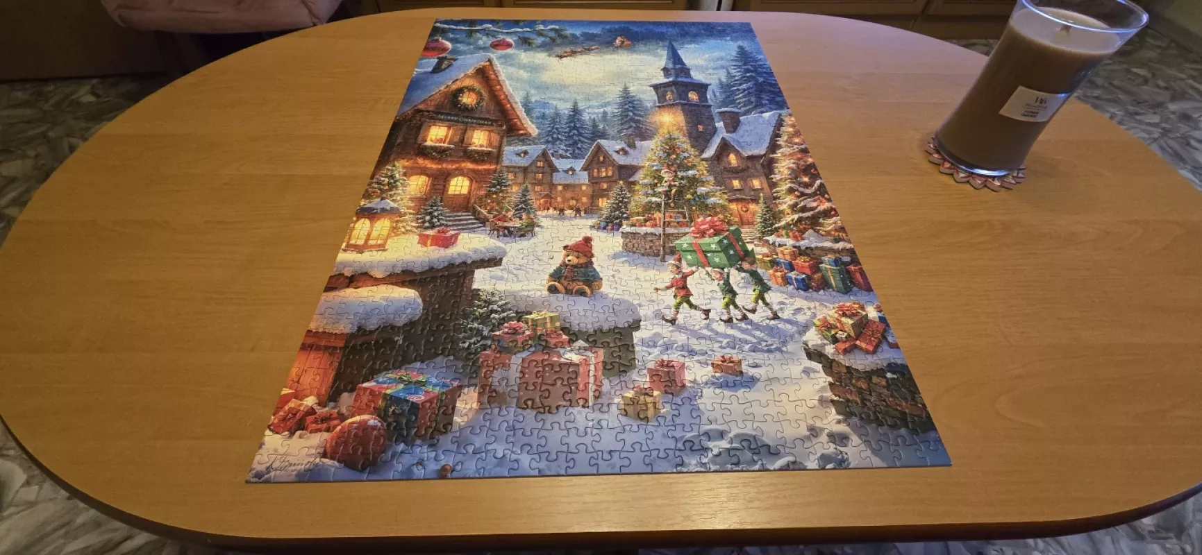 Dėlionė su elfais CherryPazzi Santas Helpers, 31261, 1000 d. - , stalo žaidimas 2